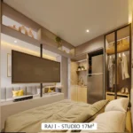 Studio 17m²  cama