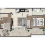 Planta tipo 11- 32,05m² SITE