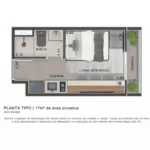 Planta 17m²
